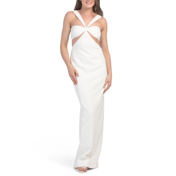 SANS FAFF White Elizabeth Evening Gown
